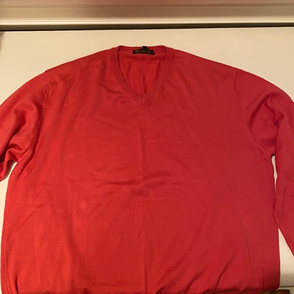 Loro Piana classic v neck 100% cotton - Picture 2 of 5